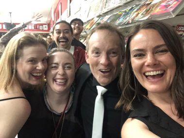 L-R: Megan Helbing, Ryan Leigh Seaton, Mitch Norito, CJ Feldbau, Curtis Fortier, Candace Quirk