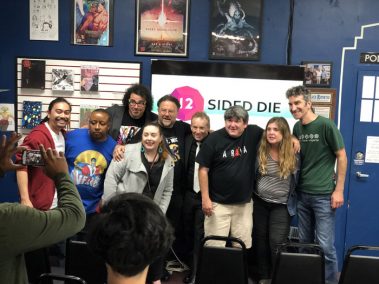 L-R: Mitch Narito, Timothy D. Harris, Michael Teoli, Ryan Leigh Seaton, Adam Marcus, Curtis Fortier, Christopher, Gehrman, Alison Reeves, Eric Vesbit