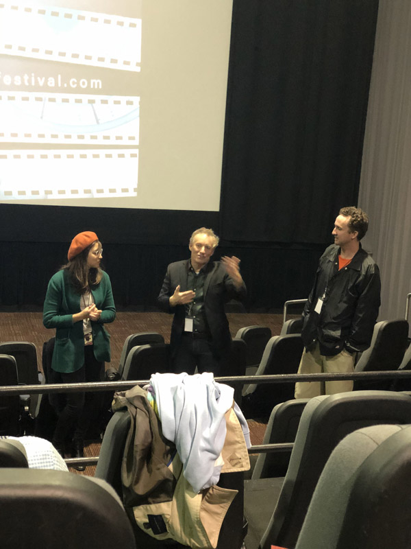 Curtis Fortier at the Q&A at the 2019 Culver City Film Festival
